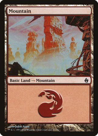 Mountain (31) [Premium Deck Series: Fire and Lightning] | Magic Magpie