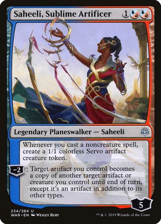 Saheeli, Sublime Artificer [War of the Spark] | Magic Magpie