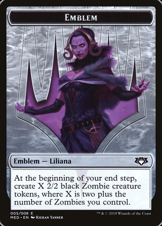 Emblem - Liliana, the Last Hope [Mythic Edition Tokens] | Magic Magpie