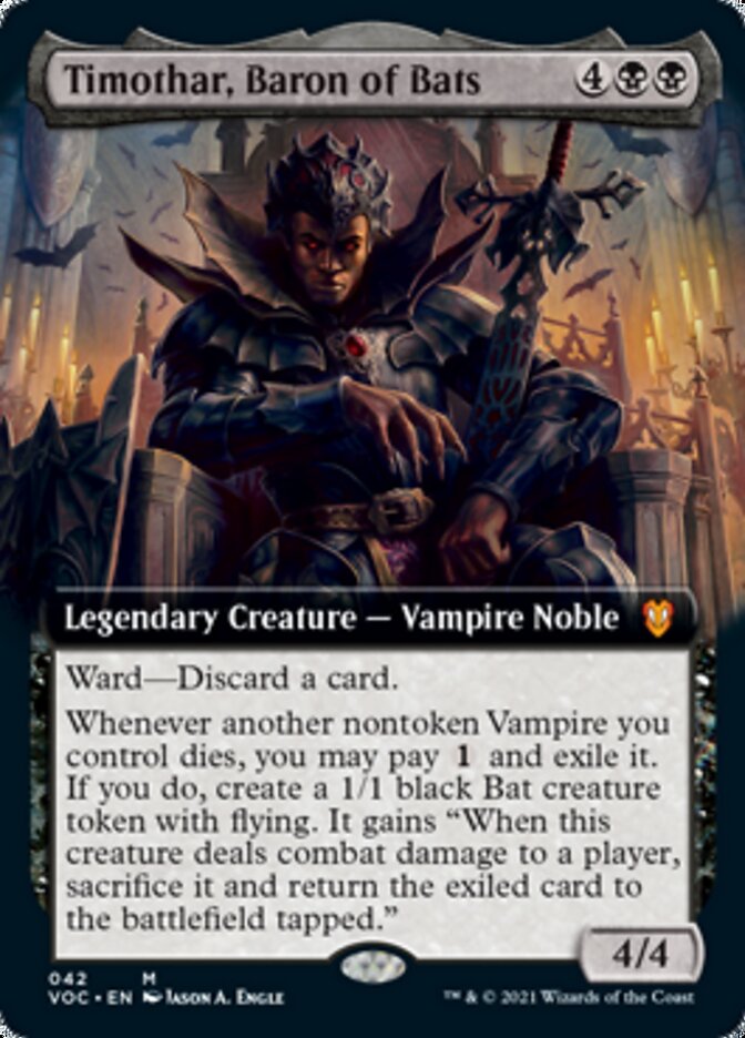 Timothar, Baron of Bats (Extended) [Innistrad: Crimson Vow Commander] | Magic Magpie