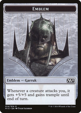 Emblem - Garruk, Apex Predator [Magic 2015 Tokens] | Magic Magpie