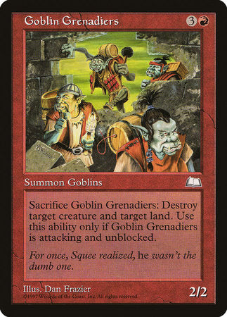 Goblin Grenadiers [Weatherlight] | Magic Magpie