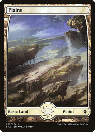 Plains (251) - Full Art [Battle for Zendikar] | Magic Magpie