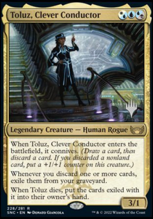 Toluz, Clever Conductor (Promo Pack) [Streets of New Capenna Promos] | Magic Magpie