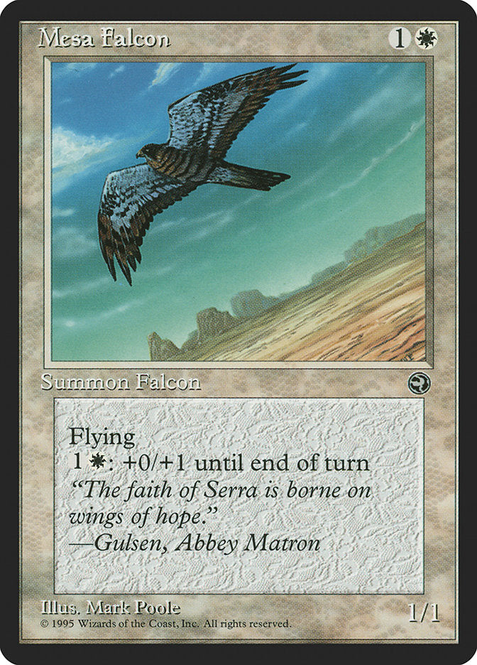 Mesa Falcon (Gulsen Flavor Text) [Homelands] | Magic Magpie