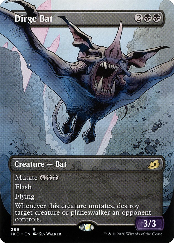 Dirge Bat (Showcase) [Ikoria: Lair of Behemoths] | Magic Magpie