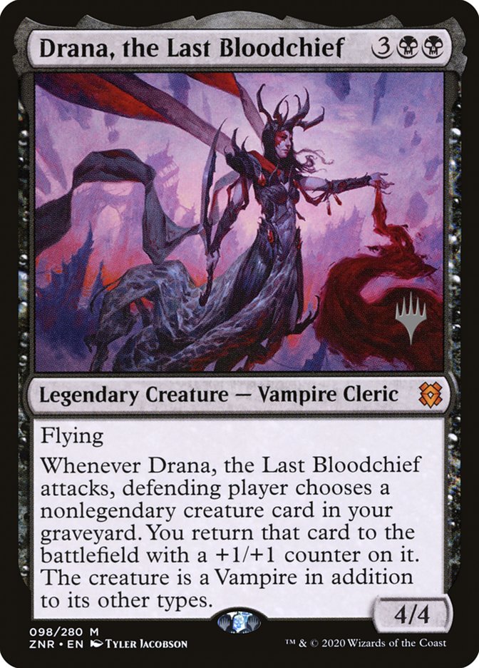 Drana, the Last Bloodchief (Promo Pack) [Zendikar Rising Promos] | Magic Magpie