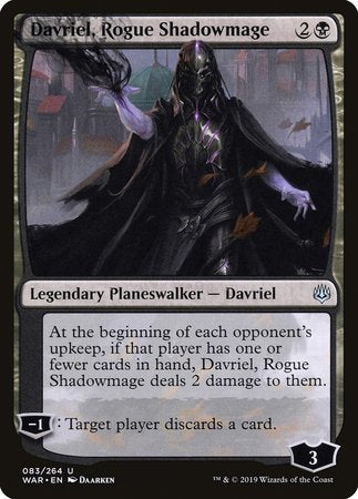 Davriel, Rogue Shadowmage [War of the Spark] | Magic Magpie