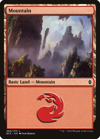 Mountain (266) [Battle for Zendikar] | Magic Magpie