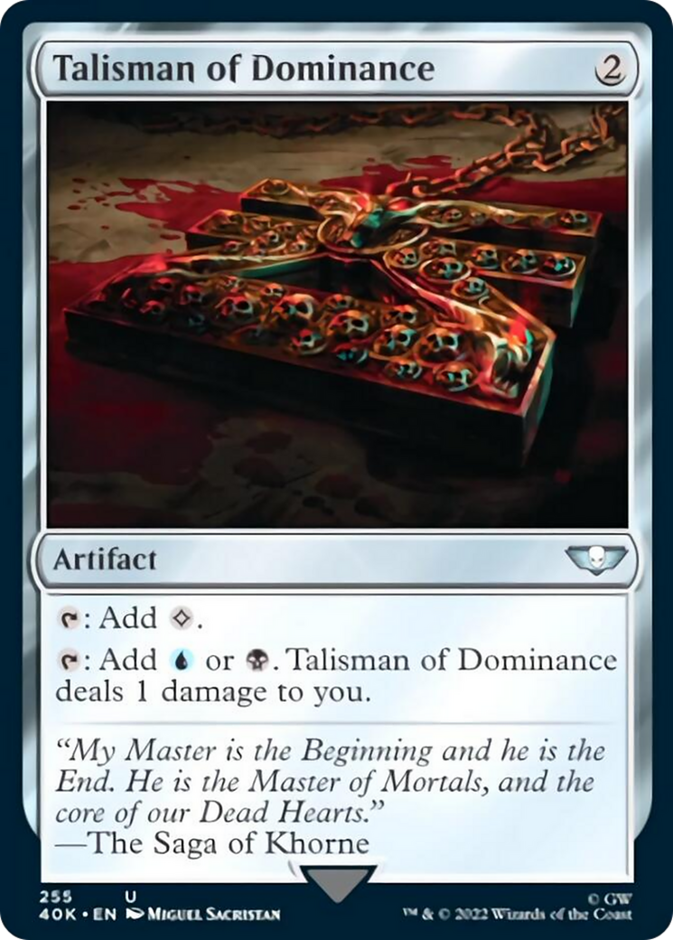 Talisman of Dominance (255) (Surge Foil) [Universes Beyond: Warhammer 40,000] | Magic Magpie