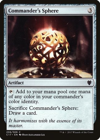 Commander's Sphere [Commander 2017] | Magic Magpie