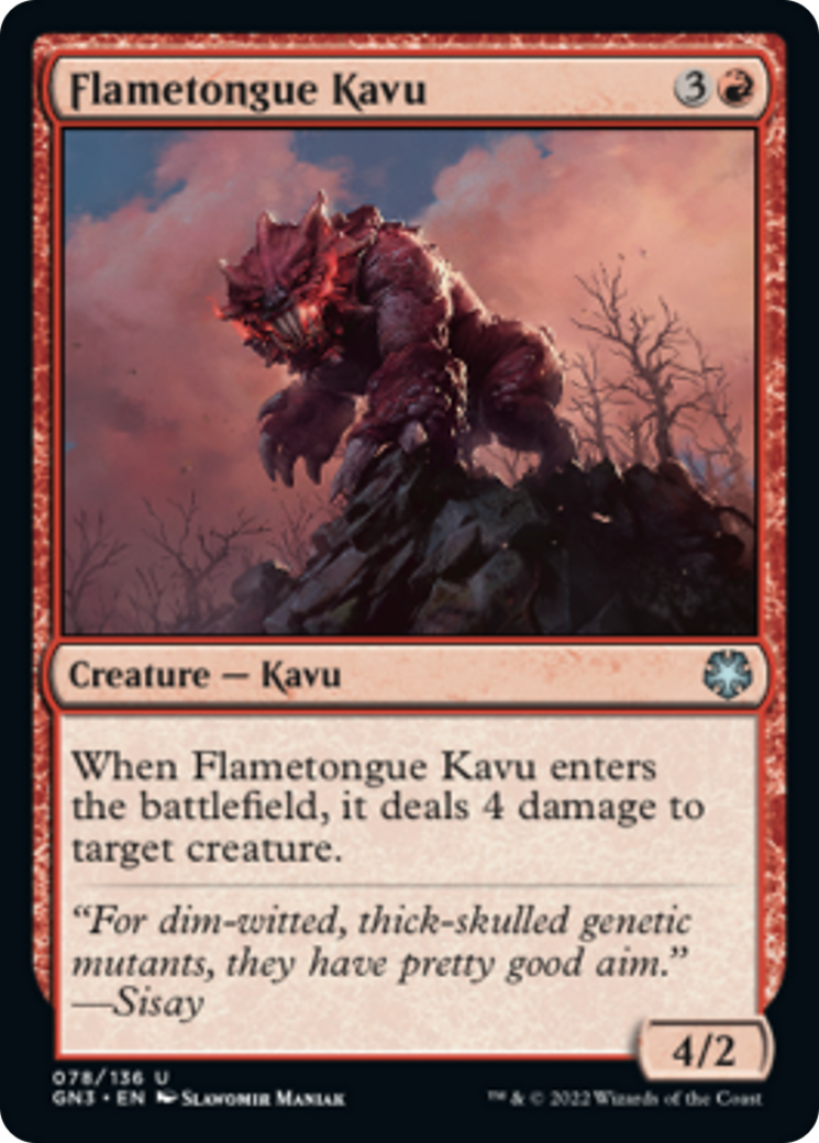 Flametongue Kavu [Game Night: Free-for-All] | Magic Magpie