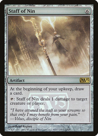 Staff of Nin [Magic 2013 Promos] | Magic Magpie