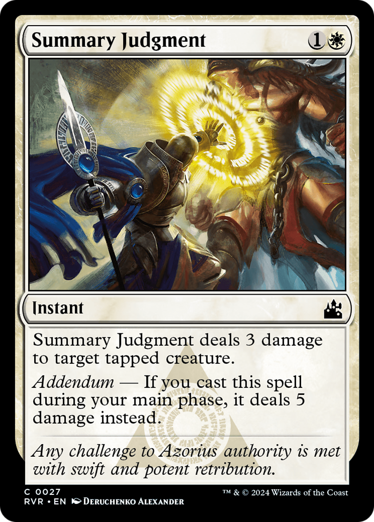 Summary Judgment [Ravnica Remastered] | Magic Magpie