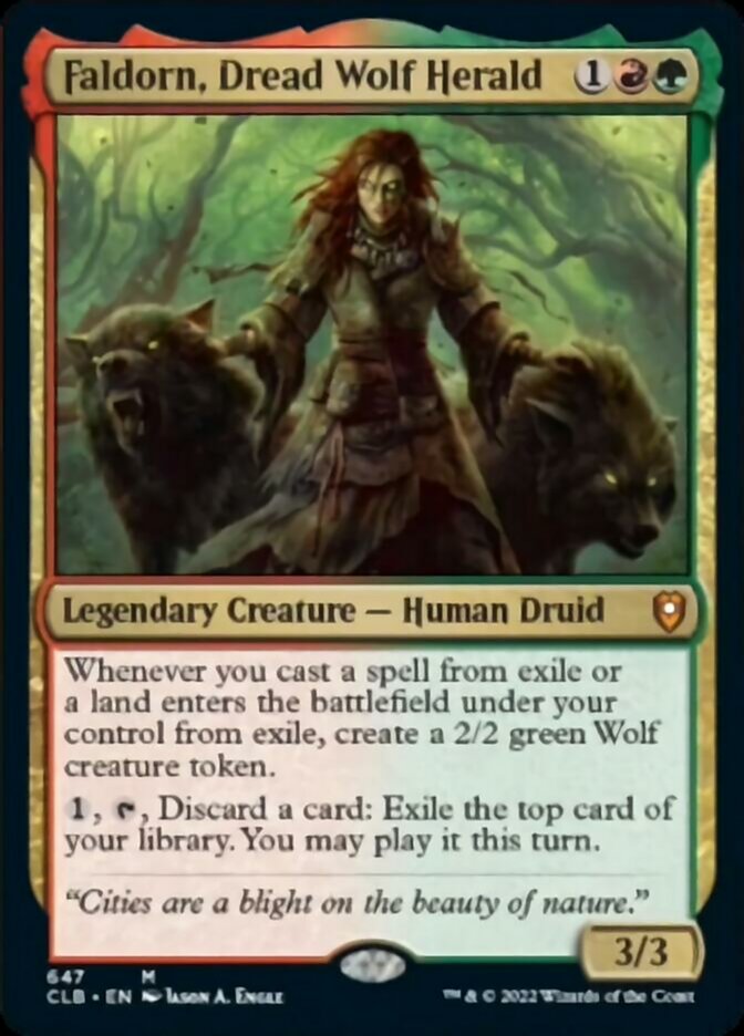 Faldorn, Dread Wolf Herald [Commander Legends: Battle for Baldur's Gate] | Magic Magpie