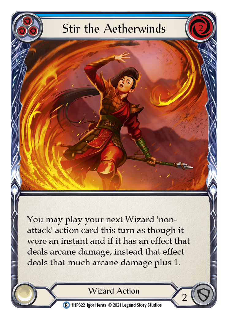 Stir the Aetherwinds (Blue) [1HP322] | Magic Magpie