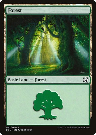 Forest (31) [Duel Decks: Elves vs. Inventors] | Magic Magpie
