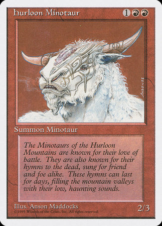 Hurloon Minotaur [Fourth Edition] | Magic Magpie