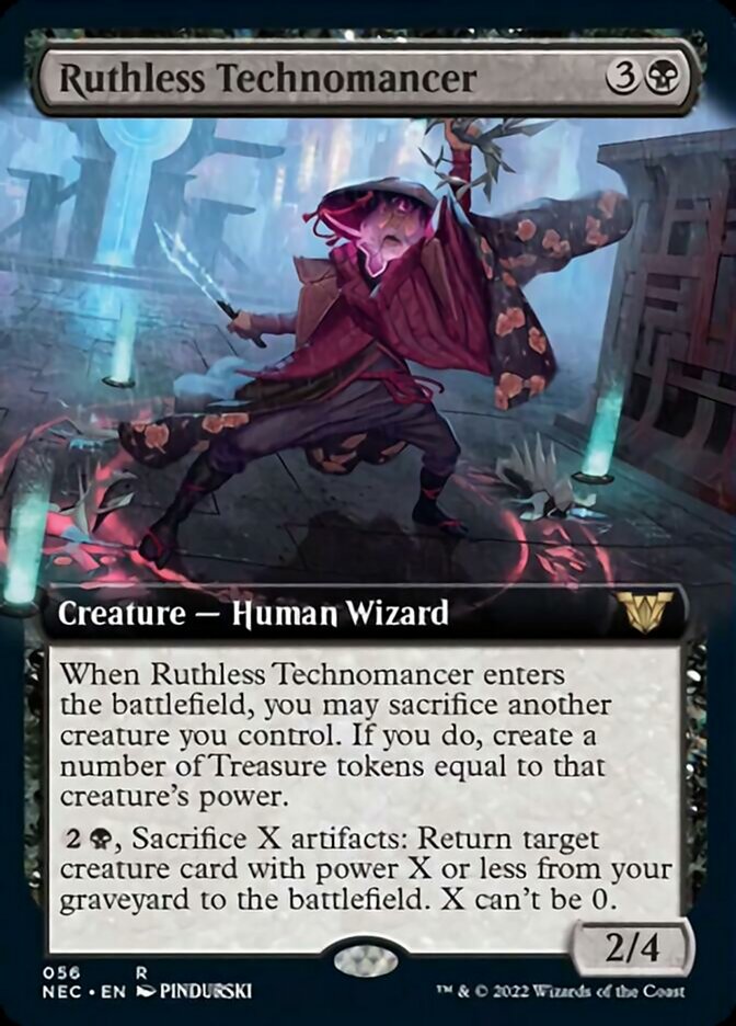 Ruthless Technomancer (Extended) [Kamigawa: Neon Dynasty Commander] | Magic Magpie