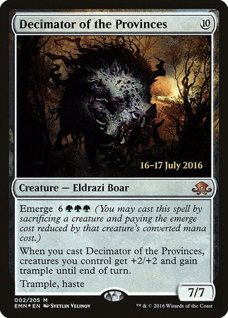 Decimator of the Provinces [Eldritch Moon Promos] | Magic Magpie