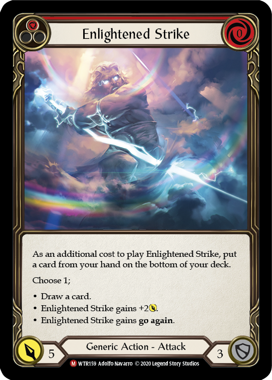 Enlightened Strike [U-WTR159] (Welcome to Rathe Unlimited)  Unlimited Rainbow Foil | Magic Magpie