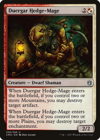 Duergar Hedge-Mage [Commander Anthology] | Magic Magpie