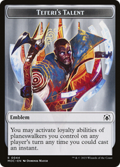 Elemental (02) // Teferi's Talent Emblem Double-Sided Token [March of the Machine Commander Tokens] | Magic Magpie