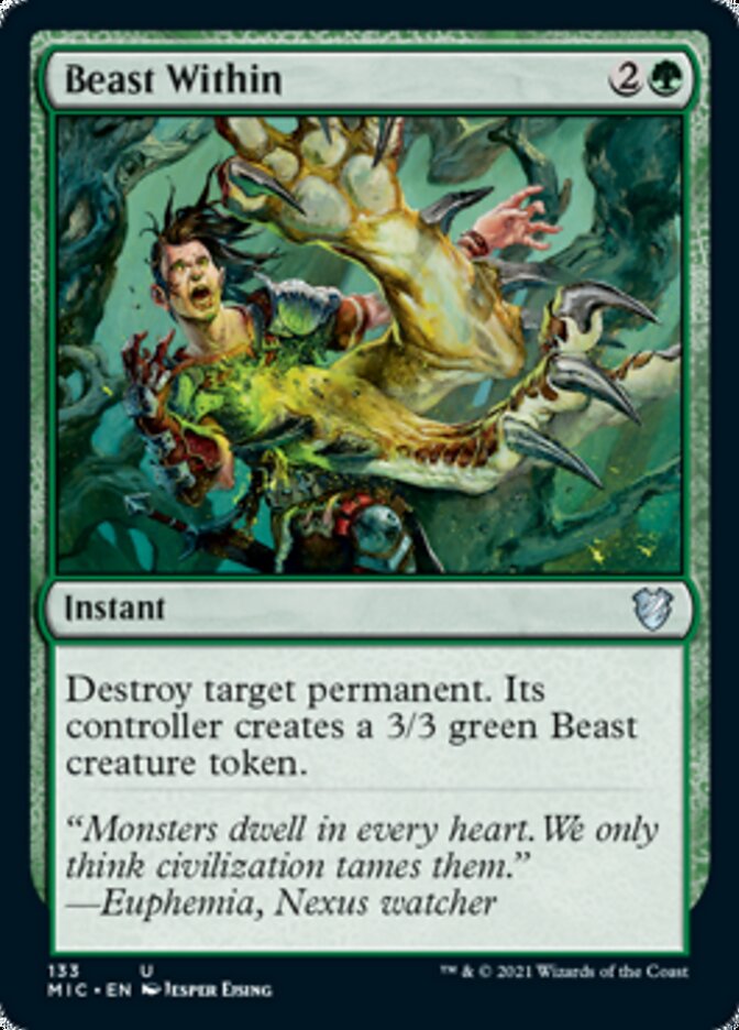 Beast Within [Innistrad: Midnight Hunt Commander] | Magic Magpie