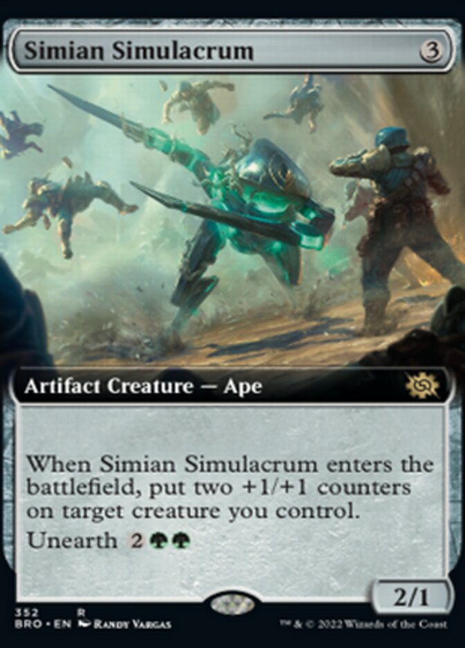 Simian Simulacrum (Extended Art) [The Brothers' War] | Magic Magpie