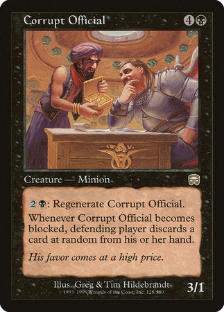 Corrupt Official [Mercadian Masques] | Magic Magpie