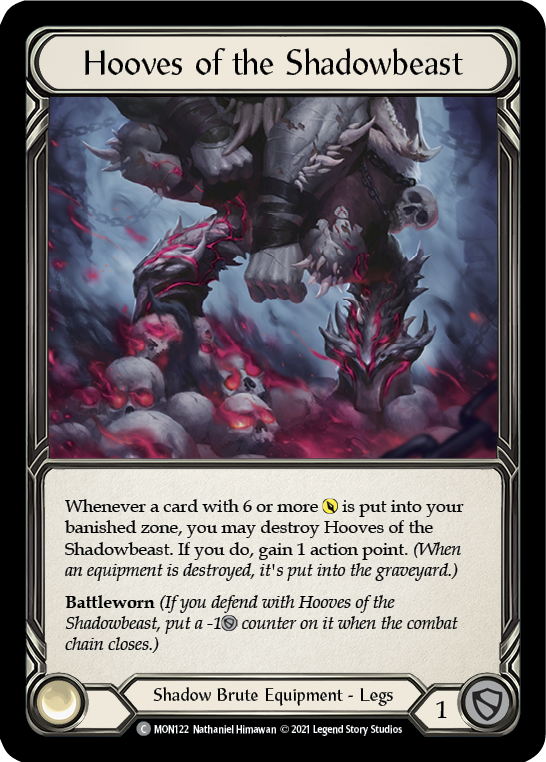 Hooves of the Shadowbeast [MON122] 1st Edition Normal | Magic Magpie