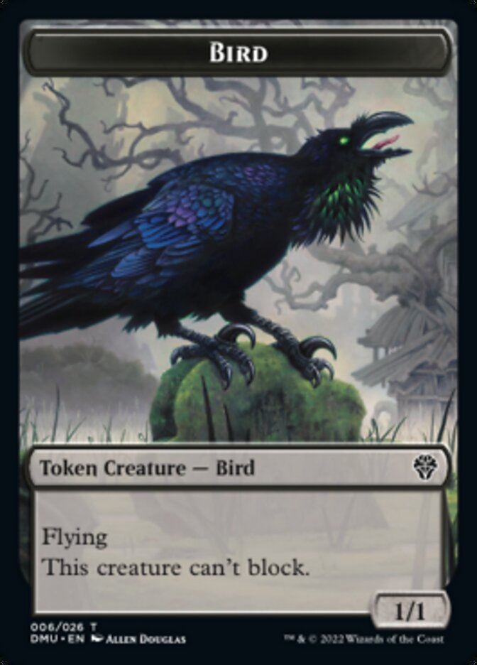 Soldier // Bird (006) Double-sided Token [Dominaria United Tokens] | Magic Magpie