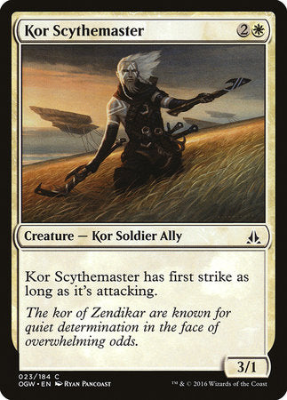 Kor Scythemaster [Oath of the Gatewatch] | Magic Magpie