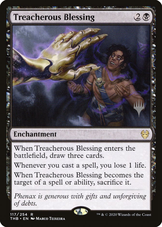 Treacherous Blessing (Promo Pack) [Theros Beyond Death Promos] | Magic Magpie