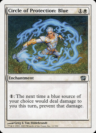 Circle of Protection: Blue [Eighth Edition] | Magic Magpie