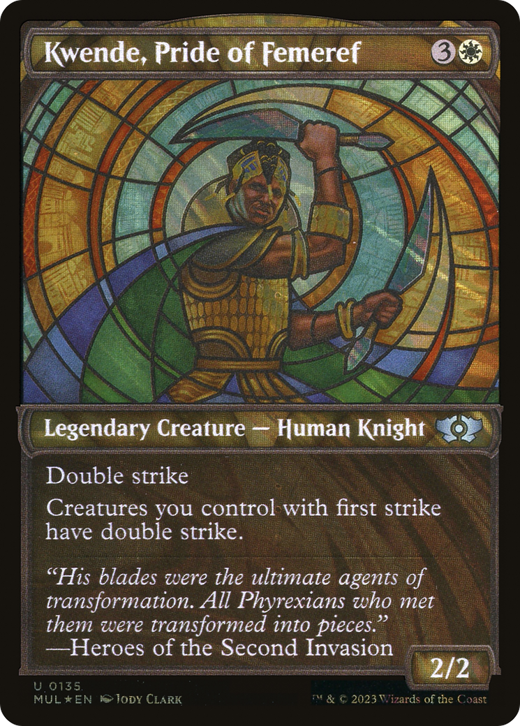 Kwende, Pride of Femeref (Halo Foil) [Multiverse Legends] | Magic Magpie