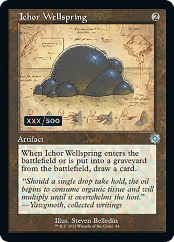 Ichor Wellspring (Retro Schematic) (Serial Numbered) [The Brothers' War Retro Artifacts] | Magic Magpie