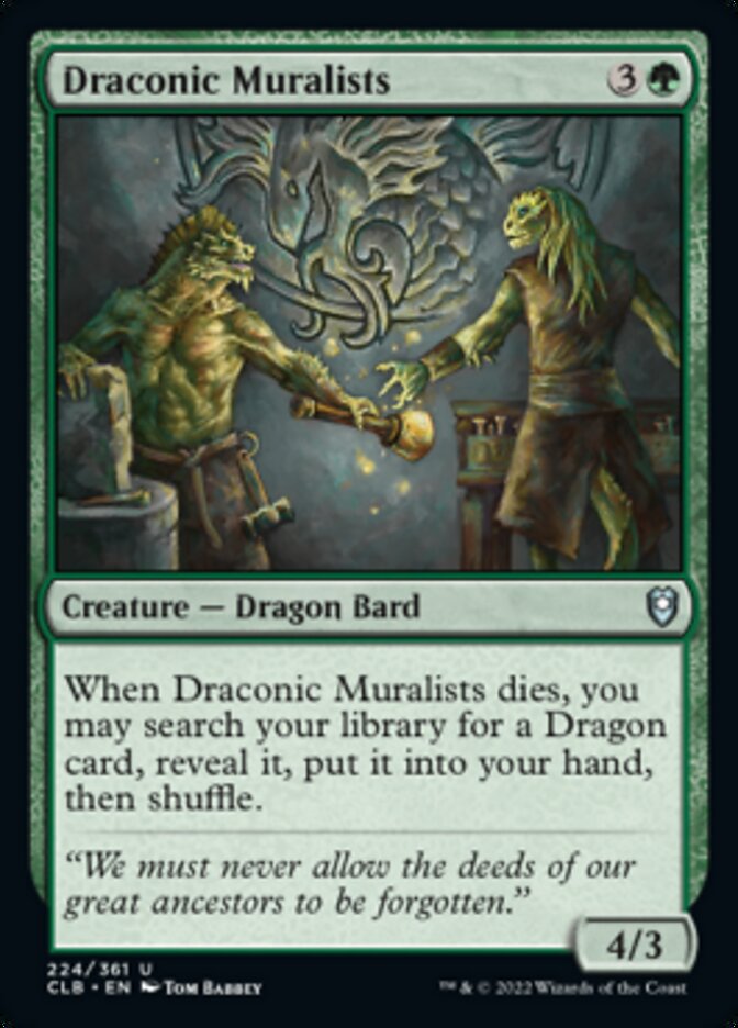 Draconic Muralists [Commander Legends: Battle for Baldur's Gate] | Magic Magpie