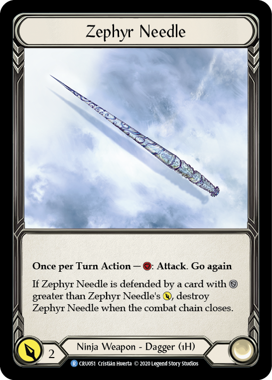 Zephyr Needle [CRU051] 1st Edition Cold Foil | Magic Magpie