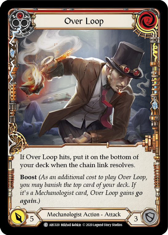 Over Loop (Red) [U-ARC020] Unlimited Rainbow Foil | Magic Magpie