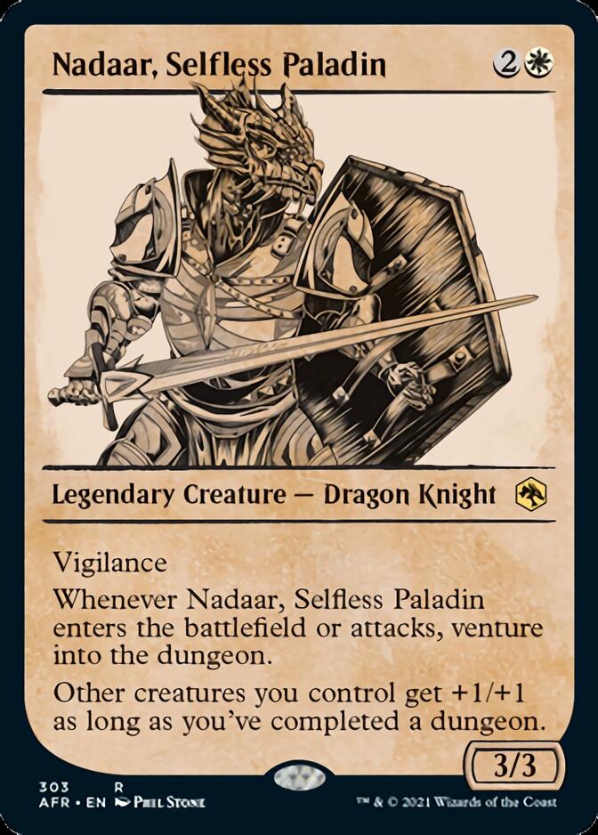 Nadaar, Selfless Paladin (Showcase) [Dungeons & Dragons: Adventures in the Forgotten Realms] | Magic Magpie