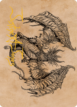 Ganax, Astral Hunter Art Card (Gold-Stamped Signature) [Commander Legends: Battle for Baldur's Gate Art Series] | Magic Magpie