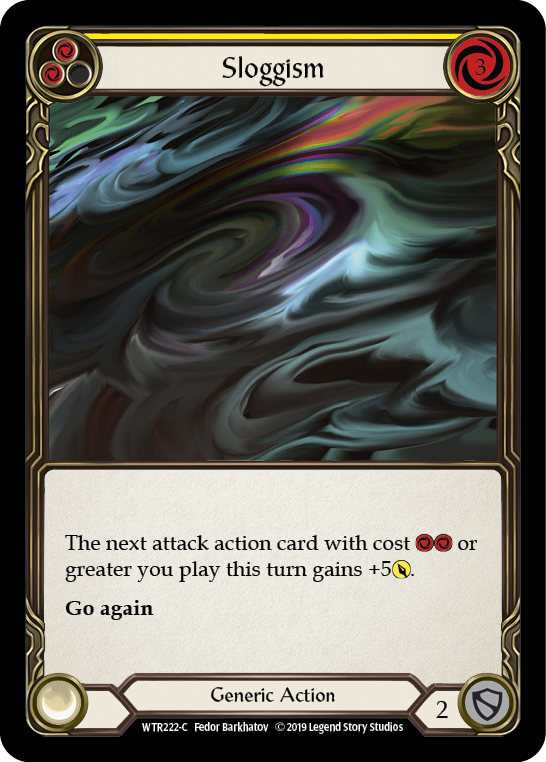 Sloggism (Yellow) [WTR222-C] Alpha Print Rainbow Foil | Magic Magpie