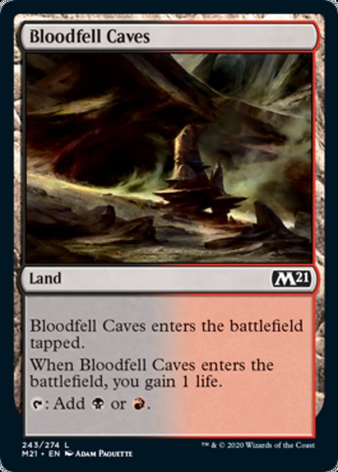 Bloodfell Caves [Core Set 2021] | Magic Magpie