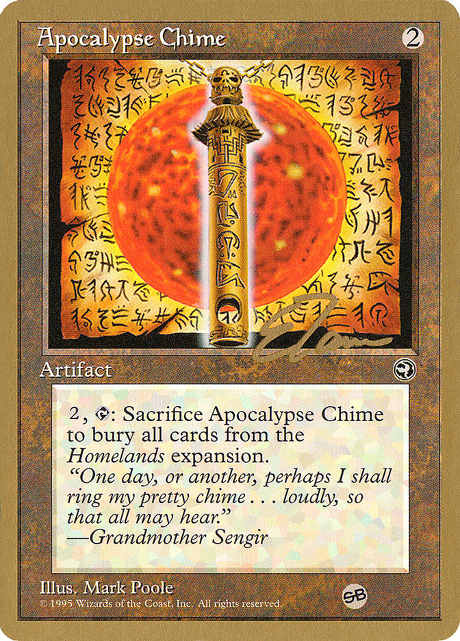 Apocalypse Chime (Eric Tam) (SB) [Pro Tour Collector Set] | Magic Magpie