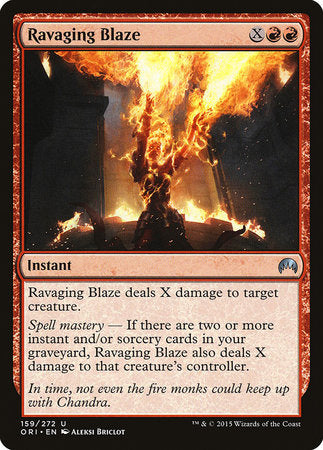 Ravaging Blaze [Magic Origins] | Magic Magpie