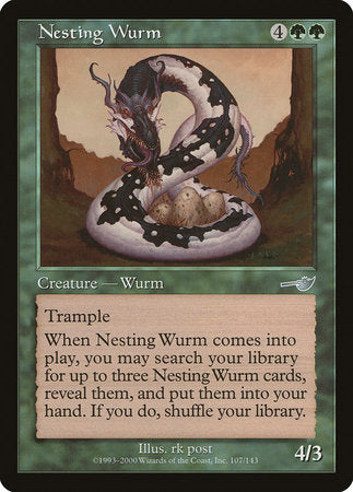 Nesting Wurm [Nemesis] | Magic Magpie