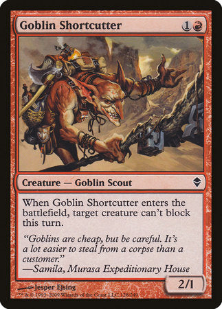 Goblin Shortcutter [Zendikar] | Magic Magpie