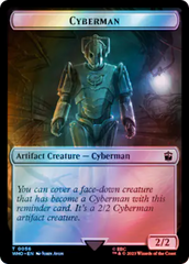 Alien // Cyberman Double-Sided Token (Surge Foil) [Doctor Who Tokens] | Magic Magpie