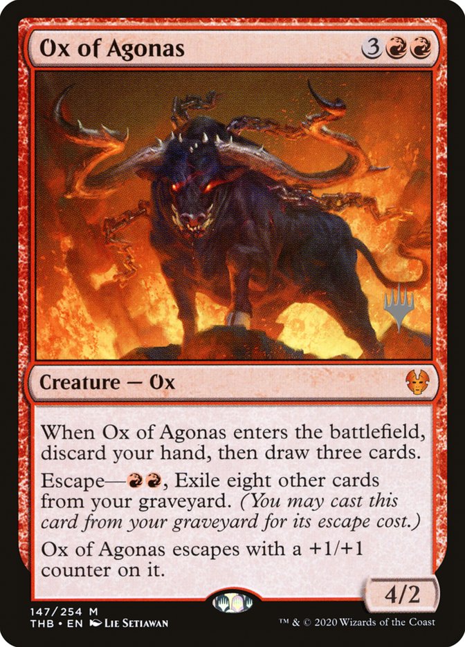 Ox of Agonas (Promo Pack) [Theros Beyond Death Promos] | Magic Magpie